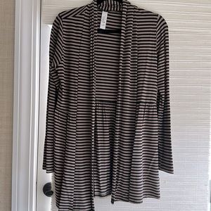 Yala open tan & black cardigan